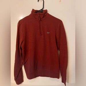 Vineyard Vines Burgundy Quarter-Zip